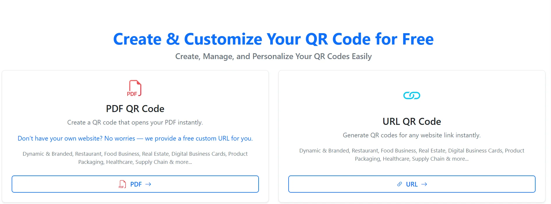 Free QR Code Generator | Create PDF & URL QR Codes with Alin
