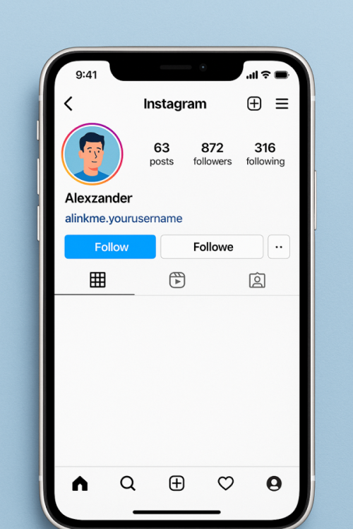 Instagram Bio Link Example