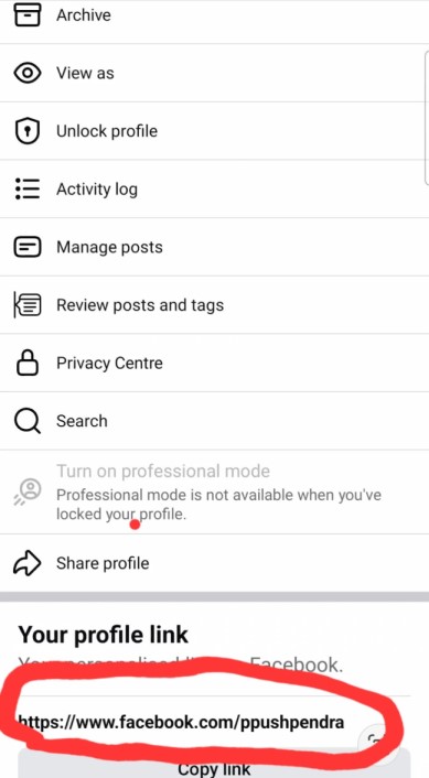 Facebook Profile - Step 4
