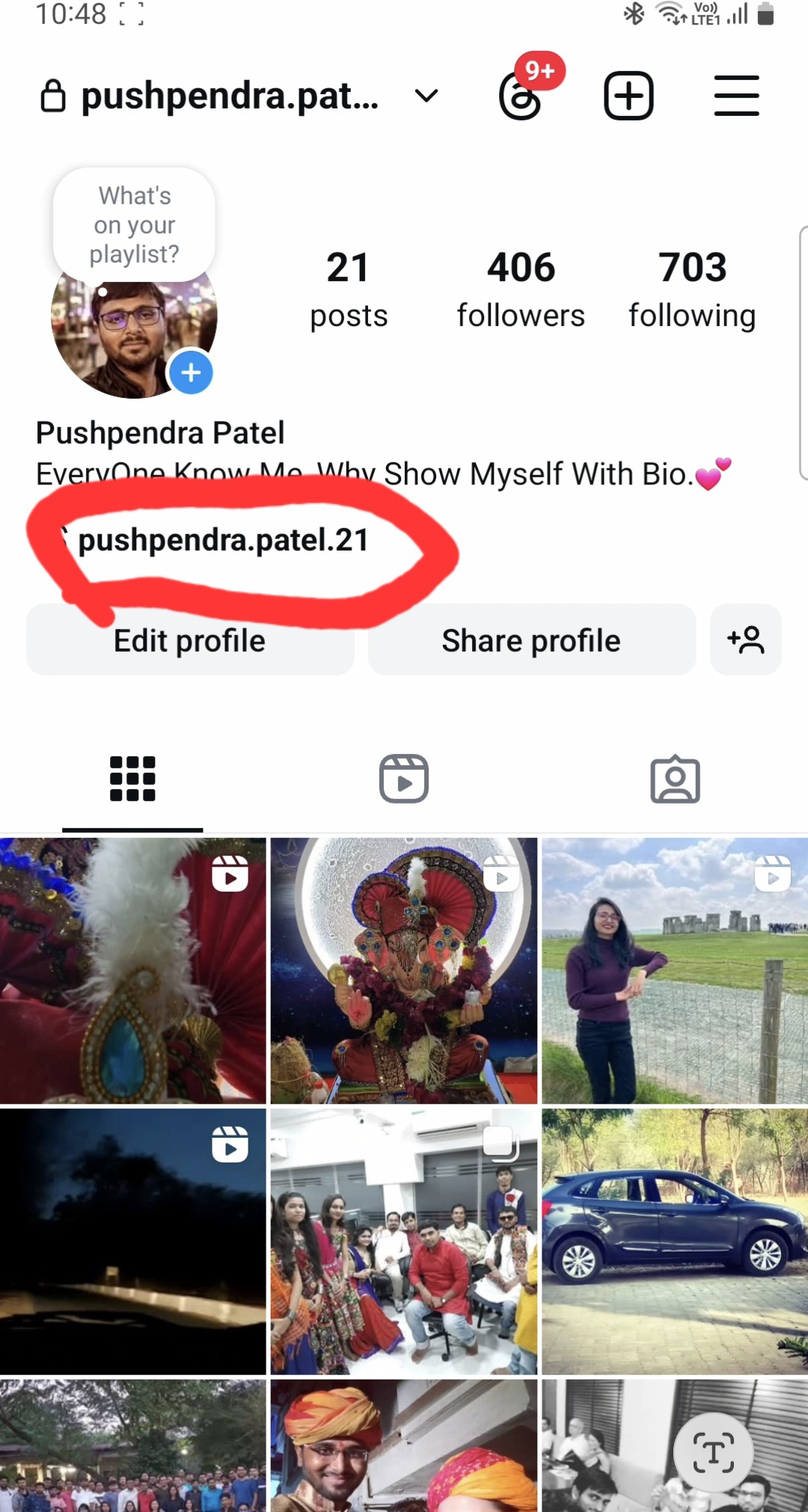 Instagram Profile - Step 2