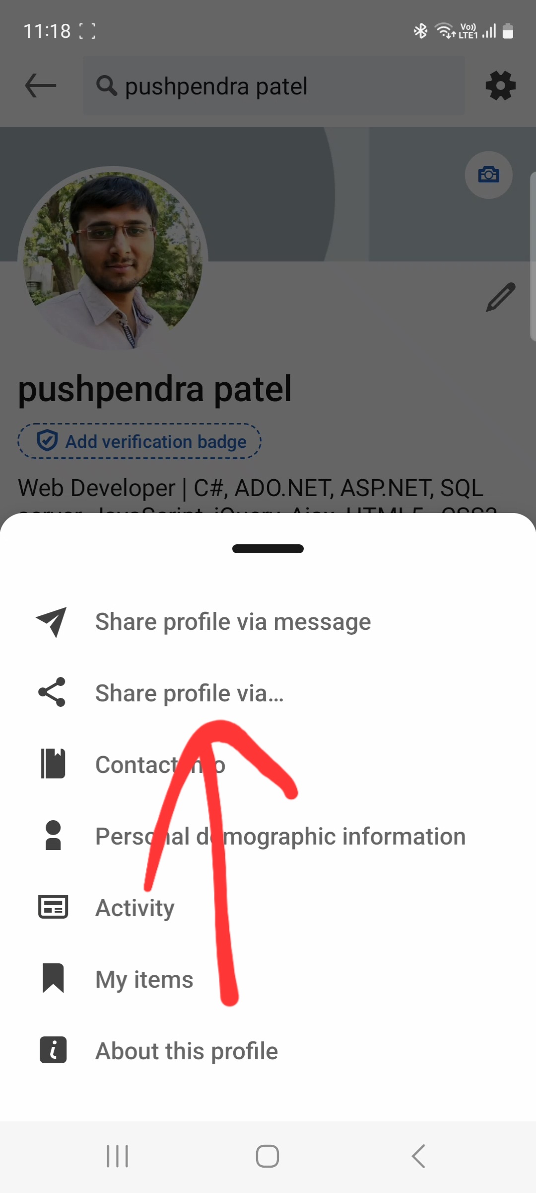 Linkdin Profile - Step 4