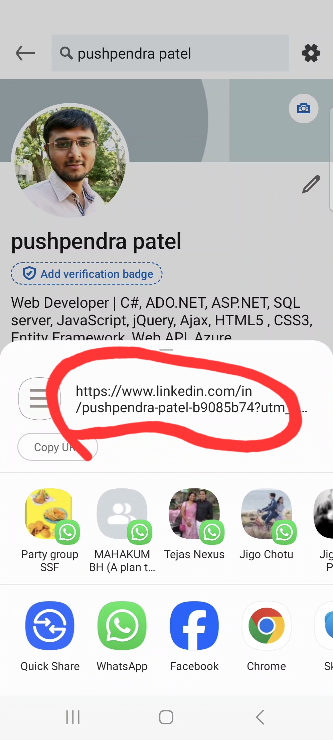 Linkdin Profile - Step 5