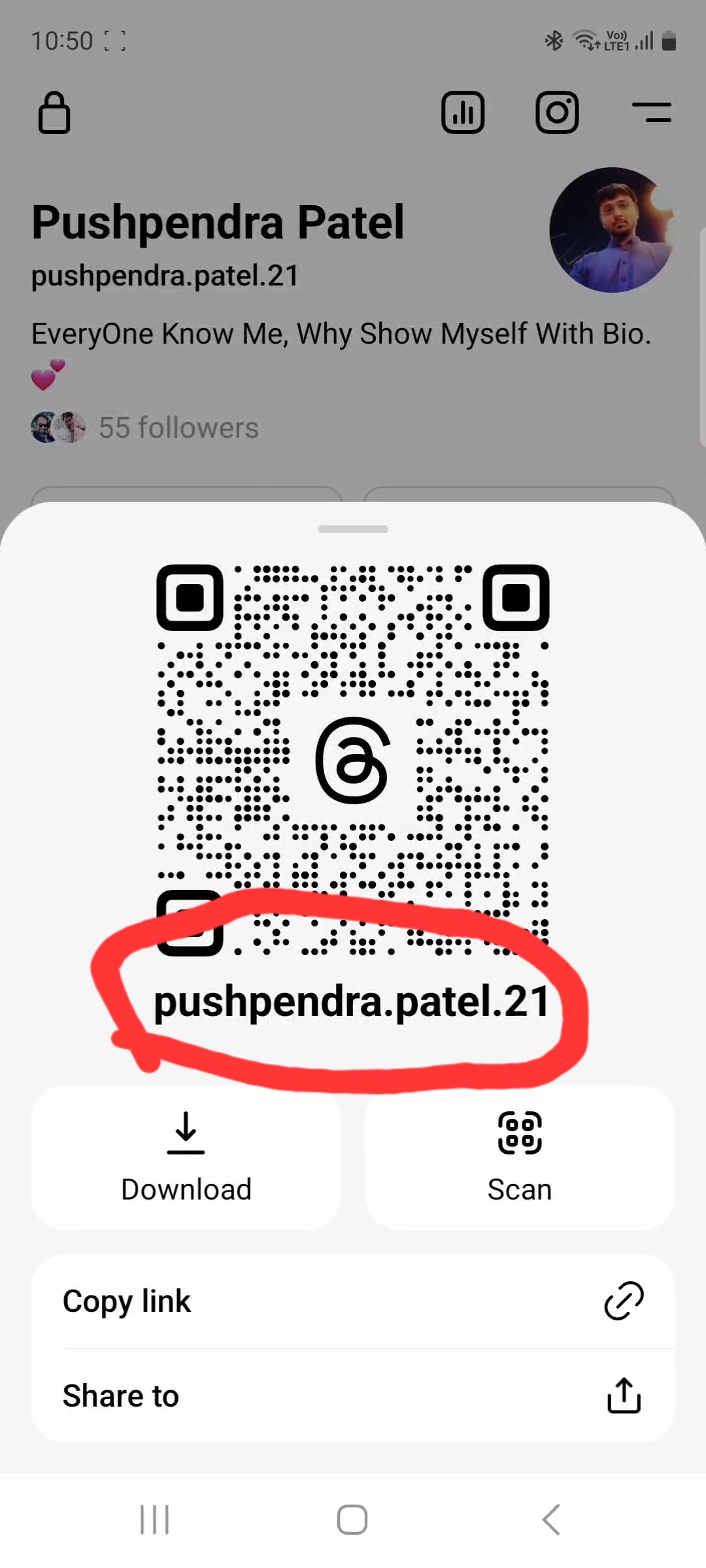 Threads Profile - Step 3